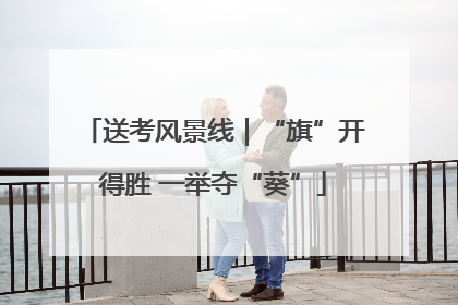 送考风景线｜“旗”开得胜 一举夺“葵”