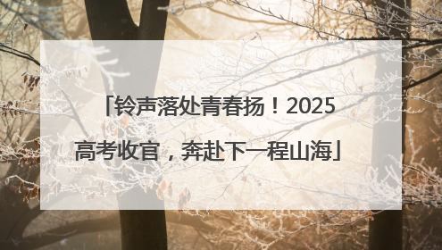 铃声落处青春扬！2025高考收官，奔赴下一程山海
