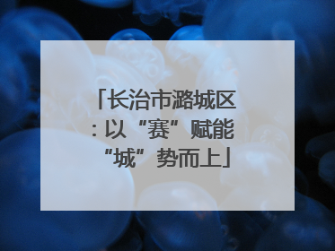 长治市潞城区：以“赛”赋能“城”势而上