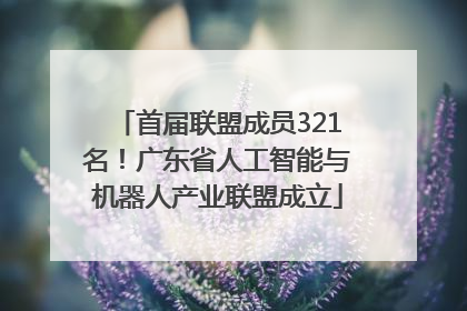 首届联盟成员321名！广东省人工智能与机器人产业联盟成立