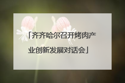 齐齐哈尔召开烤肉产业创新发展对话会