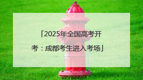 2025年全国高考开考：成都考生进入考场
