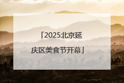2025北京延庆区美食节开幕