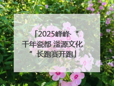 2025峰峰·“千年瓷都 滏源文化”长跑赛开跑