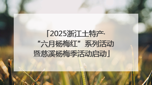 2025浙江土特产·“六月杨梅红”系列活动暨慈溪杨梅季活动启动