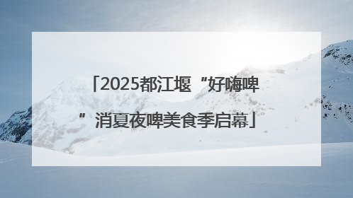 2025都江堰“好嗨啤”消夏夜啤美食季启幕