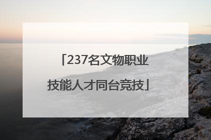 237名文物职业技能人才同台竞技