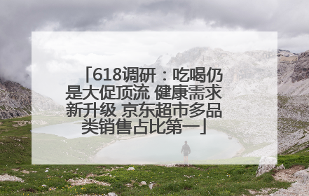 618调研：吃喝仍是大促顶流 健康需求新升级 京东超市多品类销售占比第一