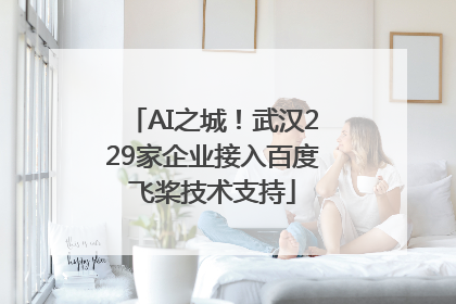 AI之城！武汉229家企业接入百度飞桨技术支持